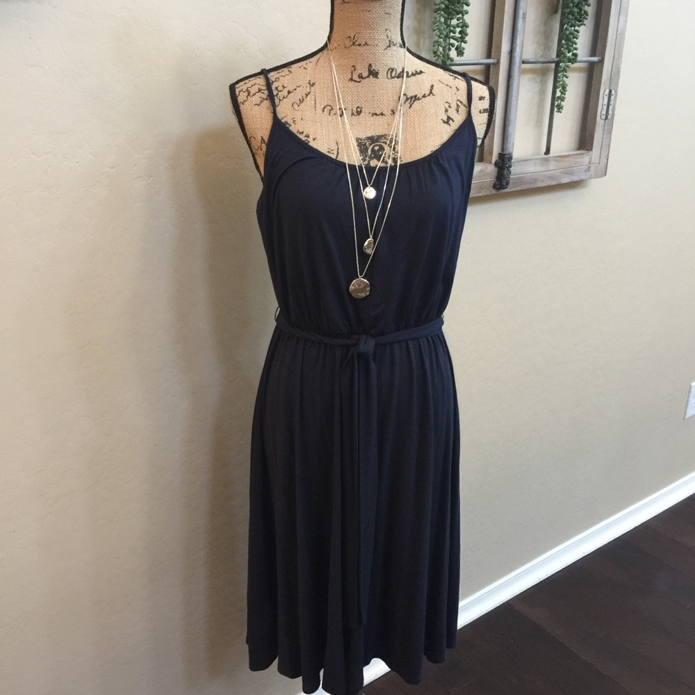 Ann Taylor Loft Dress Sz M. Navy Blue